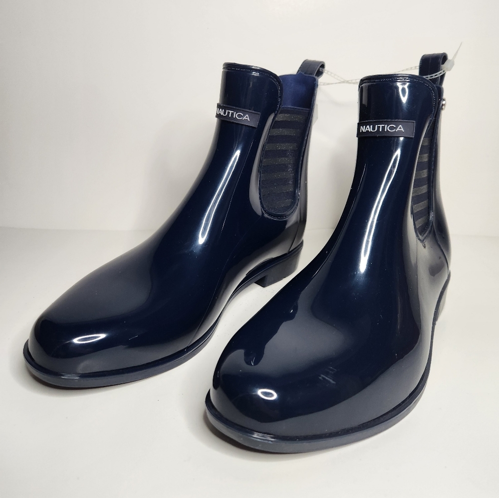 Women's Nautica Rain Boots Blue Color Size 10 Winter Boots
